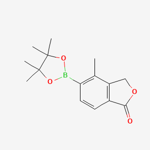 molecular formula C15H19BO4 B8187752 4-Methyl-5-(4,4,5,5-tetramethyl-[1,3,2]dioxaborolan-2-yl)-3H-isobenzofuran-1-one 