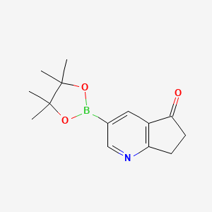 molecular formula C14H18BNO3 B8187842 5-Oxo-6,7-dihydro-5H-[1]pyrindine-3-boronic acid pinacol ester 
