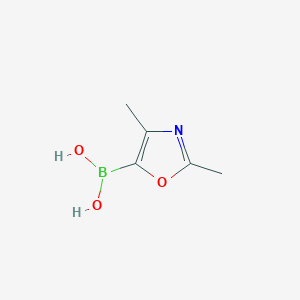 molecular formula C5H8BNO3 B8187847 2,4-dimethyl-Oxazole-5-boronic acid 