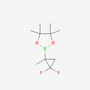 molecular formula C10H17BF2O2 B8187881 2,2-Difluoro-1-methyl-cyclopropaneboronic acid pinacol ester 