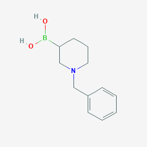 molecular formula C12H18BNO2 B8187934 1-Benzyl-piperidine-3-boronic acid 