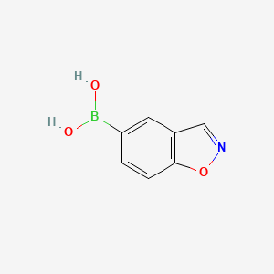 molecular formula C7H6BNO3 B8187987 Benzo[D]isoxazol-5-ylboronic acid 