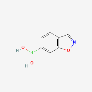 molecular formula C7H6BNO3 B8187988 Benzo[D]isoxazol-6-ylboronic acid 