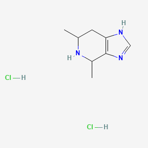 molecular formula C8H15Cl2N3 B8188027 4,6-Dimethyl-4,5,6,7-tetrahydro-3H-imidazo[4,5-c]pyridine dihydrochloride 