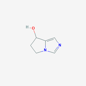 molecular formula C6H8N2O B8188031 6,7-Dihydro-5H-pyrrolo[1,2-c]imidazol-7-ol 