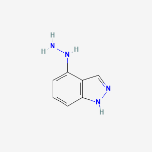 molecular formula C7H8N4 B8188061 (1H-Indazol-4-yl)-hydrazine 