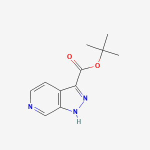 molecular formula C11H13N3O2 B8188113 1H-Pyrazolo[3,4-c]pyridine-3-carboxylic acid tert-butyl ester 