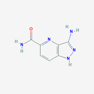 molecular formula C7H7N5O B8188119 3-Amino-1H-pyrazolo[4,3-b]pyridine-5-carboxylic acid amide 