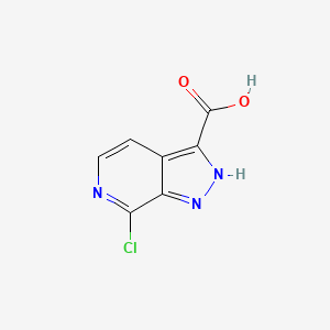 molecular formula C7H4ClN3O2 B8188133 7-Chloro-1H-pyrazolo[3,4-c]pyridine-3-carboxylic acid 