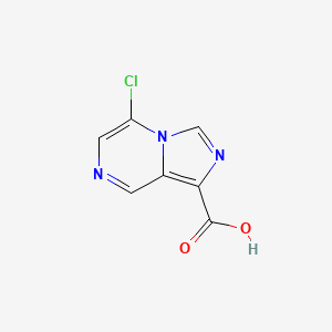 molecular formula C7H4ClN3O2 B8188148 5-Chloroimidazo[1,5-a]pyrazine-1-carboxylic acid 