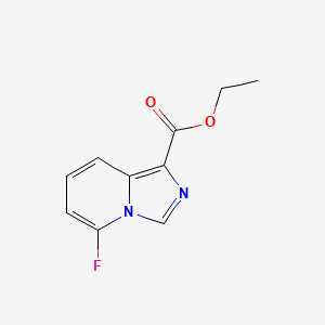 molecular formula C10H9FN2O2 B8188156 5-Fluoro-imidazo[1,5-a]pyridine-1-carboxylic acid ethyl ester 