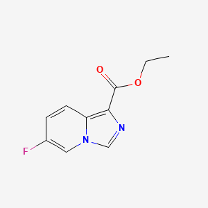 molecular formula C10H9FN2O2 B8188163 6-Fluoro-imidazo[1,5-a]pyridine-1-carboxylic acid ethyl ester 