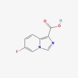 molecular formula C8H5FN2O2 B8188168 6-Fluoro-imidazo[1,5-a]pyridine-1-carboxylic acid 