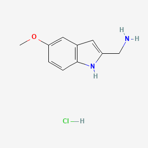 molecular formula C10H13ClN2O B8188184 (5-Methoxy-1H-indol-2-yl)methanamine hydrochloride 