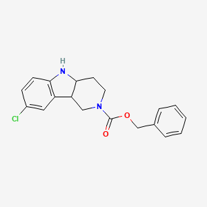 8-Chloro-1,3,4,4a,5,9b-hexahydro-pyrido[4,3-b]indole-2-carboxylic acid benzyl ester