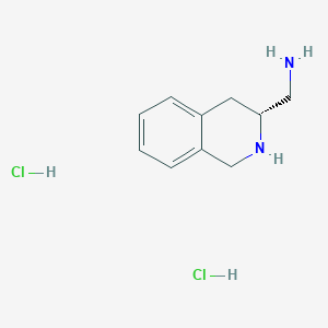 molecular formula C10H16Cl2N2 B8188271 [(3R)-1,2,3,4-tetrahydroisoquinolin-3-yl]methanamine;dihydrochloride 