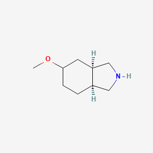 molecular formula C9H17NO B8188305 cis-5-Methoxy-octahydro-isoindole 