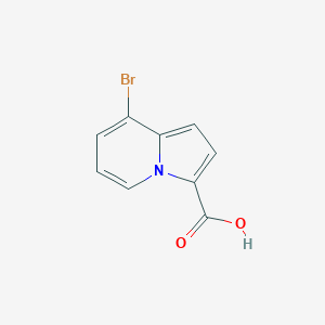 molecular formula C9H6BrNO2 B8188349 8-Bromo-indolizine-3-carboxylic acid 