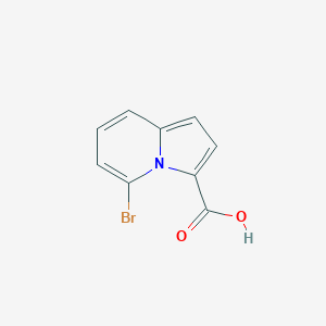 molecular formula C9H6BrNO2 B8188356 5-Bromo-indolizine-3-carboxylic acid 