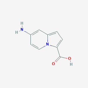 molecular formula C9H8N2O2 B8188406 7-Amino-indolizine-3-carboxylic acid 