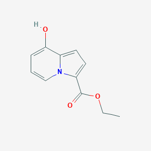 molecular formula C11H11NO3 B8188407 8-Hydroxy-indolizine-3-carboxylic acid ethyl ester 