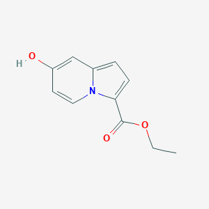 molecular formula C11H11NO3 B8188409 7-Hydroxy-indolizine-3-carboxylic acid ethyl ester 