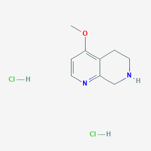 molecular formula C9H14Cl2N2O B8188425 4-Methoxy-5,6,7,8-tetrahydro-[1,7]naphthyridine dihydrochloride 