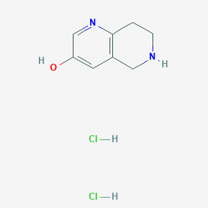 molecular formula C8H12Cl2N2O B8188458 5,6,7,8-Tetrahydro-[1,6]naphthyridin-3-ol dihydrochloride 