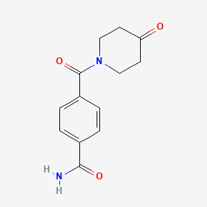 molecular formula C13H14N2O3 B8188524 4-(4-Oxo-piperidine-1-carbonyl)-benzamide CAS No. 885274-88-4