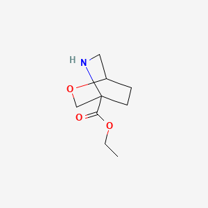 molecular formula C9H15NO3 B8188529 2-Oxa-5-aza-bicyclo[2.2.2]octane-4-carboxylic acid ethyl ester 