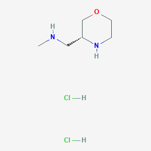 molecular formula C6H16Cl2N2O B8188565 (R)-Methyl-morpholin-3-ylmethyl-amine dihydrochlorde 