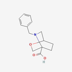 molecular formula C14H17NO3 B8188594 5-Benzyl-2-oxa-5-aza-bicyclo[2.2.2]octane-4-carboxylic acid 