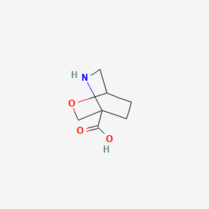 molecular formula C7H11NO3 B8188597 2-Oxa-5-aza-bicyclo[2.2.2]octane-4-carboxylic acid 