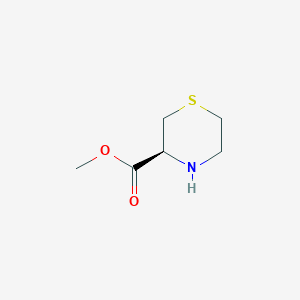 molecular formula C6H11NO2S B8188603 (S)-Thiomorpholine-3-carboxylic acid methyl ester 
