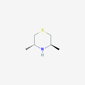 molecular formula C6H13NS B8188610 trans-3,5-Dimethyl-thiomorpholine 