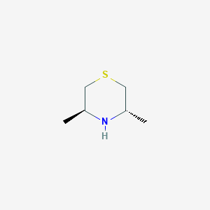 molecular formula C6H13NS B8188617 (3S,5S)-3,5-Dimethyl-thiomorpholine 