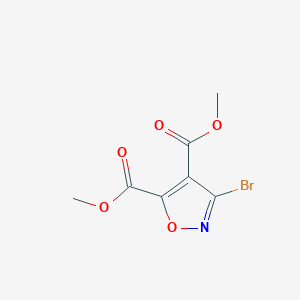 molecular formula C7H6BrNO5 B8188655 3-Bromo-isoxazole-4,5-dicarboxylic acid dimethyl ester 