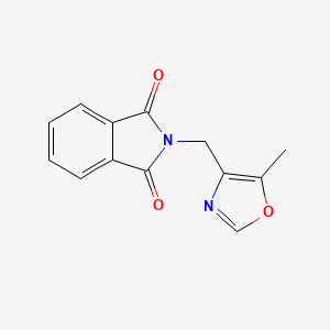 molecular formula C13H10N2O3 B8188661 2-(5-Methyl-oxazol-4-ylmethyl)-isoindole-1,3-dione 