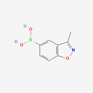 molecular formula C8H8BNO3 B8188690 3-Methyl-benzo[d]isoxazole-5-boronic acid 