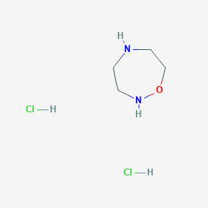 molecular formula C4H12Cl2N2O B8188706 [1,2,5]Oxadiazepane dihydrochloride 