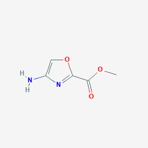 molecular formula C5H6N2O3 B8188716 4-Amino-oxazole-2-carboxylic acid methyl ester 