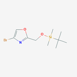 4-Bromo-2-(tert-butyl-dimethyl-silanyloxymethyl)-oxazole