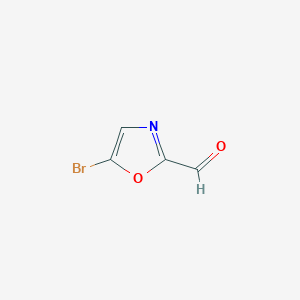 molecular formula C4H2BrNO2 B8188731 5-Bromo-oxazole-2-carbaldehyde 