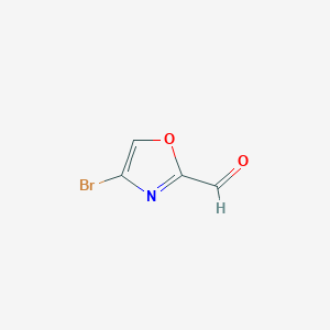 molecular formula C4H2BrNO2 B8188735 4-Bromooxazole-2-carbaldehyde 