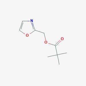 molecular formula C9H13NO3 B8188756 2,2-Dimethyl-propionic acid oxazol-2-ylmethyl ester 