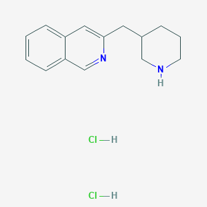 molecular formula C15H20Cl2N2 B8188797 3-Piperidin-3-ylmethyl-isoquinoline dihydrochloride 