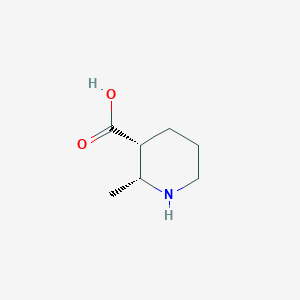 molecular formula C7H13NO2 B8188821 (2R,3R)-2-methylpiperidine-3-carboxylic acid 