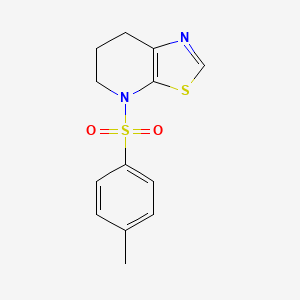 molecular formula C13H14N2O2S2 B8188866 4-(Toluene-4-sulfonyl)-4,5,6,7-tetrahydro-thiazolo[5,4-b]pyridine 