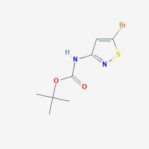 molecular formula C8H11BrN2O2S B8188885 (5-Bromo-isothiazol-3-yl)-carbamic acid tert-butyl ester 