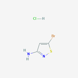 molecular formula C3H4BrClN2S B8188895 5-Bromo-isothiazol-3-ylamine hydrochloride 